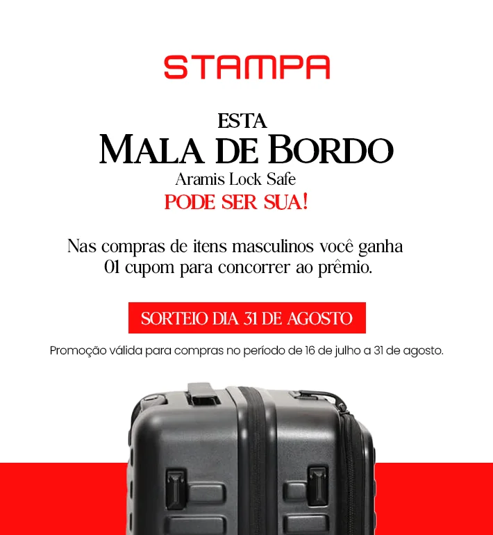 Concorra a uma mala de bordo Aramis